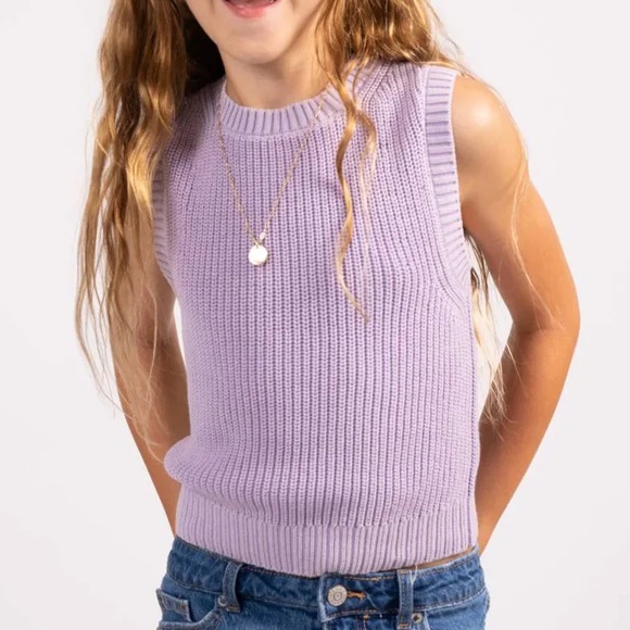 Central Park West Other - TORRIN SWEATER TANK IN LAVENDER